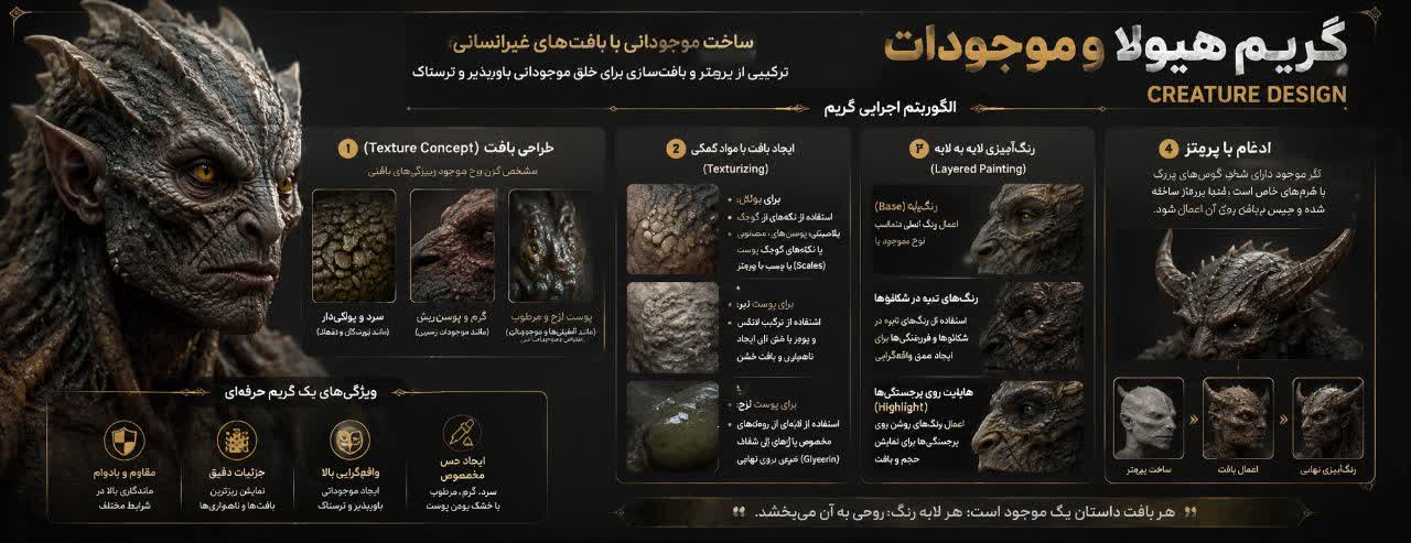 گریم هیولا و موجودات (Creature Design)